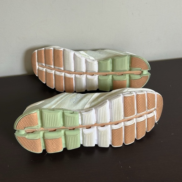 ON Cloud Cloudflow Running Sneaker Shoe Aloe White Womens Designer Trendy Sz 9.5 - Picture 10 of 12